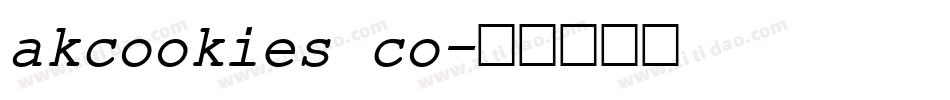 akcookies co字体转换